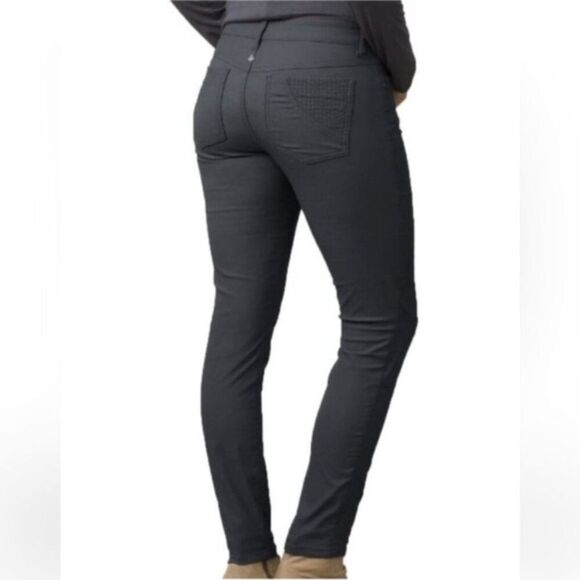 Prana Jenna Moto Stretch Coal Pants Size 10 - Picture 6 of 13